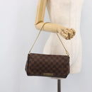 LOUIS VUITTON Damier Ebene Favorit MM Shoulder Bag M41129 LV Auth gh2407-26