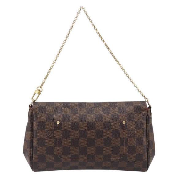 LOUIS VUITTON Damier Ebene Favorit MM Shoulder Bag M41129 LV Auth gh2407