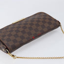 LOUIS VUITTON Damier Ebene Favorit MM Shoulder Bag M41129 LV Auth gh2407-6