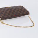 LOUIS VUITTON Damier Ebene Favorit MM Shoulder Bag M41129 LV Auth gh2407-8