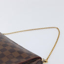 LOUIS VUITTON Damier Ebene Favorit MM Shoulder Bag M41129 LV Auth gh2407-14