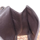Christian Dior Trotter Canvas Shoulder Bag Brown Gold Tone Auth gh2408-23