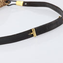 Christian Dior Trotter Canvas Shoulder Bag Brown Gold Tone Auth gh2408-8