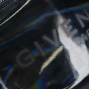 GIVENCHY Pandora Shoulder Bag Patent Black Silver Auth gh2410A-17
