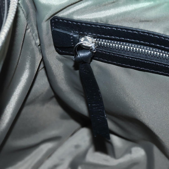 GIVENCHY Pandora Shoulder Bag Patent Black Silver Auth gh2410A