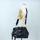 GIVENCHY Pandora Shoulder Bag Patent Black Silver Auth gh2410A-31