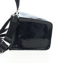 GIVENCHY Pandora Shoulder Bag Patent Black Silver Auth gh2410A-3