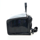 GIVENCHY Pandora Shoulder Bag Patent Black Silver Auth gh2410A-4
