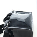 GIVENCHY Pandora Shoulder Bag Patent Black Silver Auth gh2410A-6