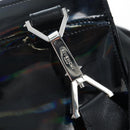 GIVENCHY Pandora Shoulder Bag Patent Black Silver Auth gh2410A-9