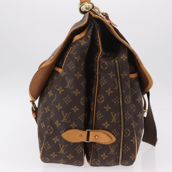 LOUIS VUITTON Monogram Sac Chas Boston Bag M41141 LV Auth gh2414