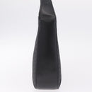 CELINE C Macadam Canvas Shoulder Bag Black Gold Auth gh2417V-5