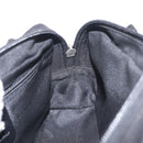 Salvatore Ferragamo Chain Shoulder Bag Canvas Black Silver Auth gh2418-18
