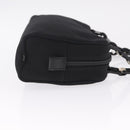 Salvatore Ferragamo Chain Shoulder Bag Canvas Black Silver Auth gh2418-4