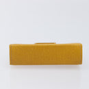 Burberrys Coin Purse Leather Yellow Gold Auth gh2419A-7