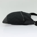 GUCCI GG Canvas Shoulder Bag Black Silver 145857 Auth gh242-4