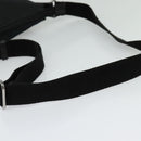 GUCCI GG Canvas Shoulder Bag Black Silver 145857 Auth gh242-7