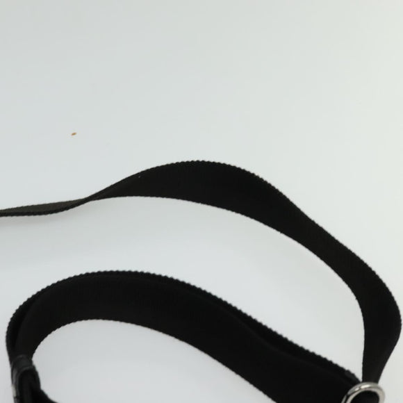 GUCCI GG Canvas Shoulder Bag Black Silver 145857 Auth gh242