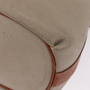 Coach Shoulder Bag Leather Beige Gold Auth gh2421-14