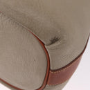 Coach Shoulder Bag Leather Beige Gold Auth gh2421-16