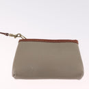 Coach Shoulder Bag Leather Beige Gold Auth gh2421-23