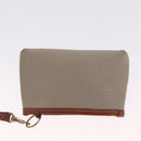Coach Shoulder Bag Leather Beige Gold Auth gh2421-24