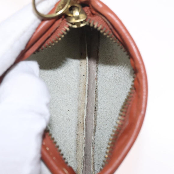 Coach Shoulder Bag Leather Beige Gold Auth gh2421