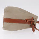 Coach Shoulder Bag Leather Beige Gold Auth gh2421-5