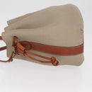 Coach Shoulder Bag Leather Beige Gold Auth gh2421-6