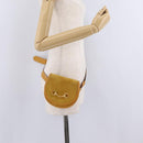 GUCCI Horsebit Waist bag Suede Yellow Gold Auth gh2424-22