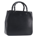 GUCCI Bamboo Hand Bag Leather Black 002 1061 Auth gh2426A-1