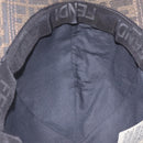 FENDI Zucca Canvas Cap Nylon 22.2"" Black Auth gh2428M-16