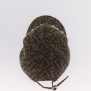 FENDI Zucca Canvas Cap Nylon 22.2"" Black Auth gh2428M-8