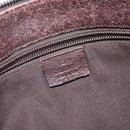 GUCCI GG Canvas Shoulder Bag Beige Silver 114273 Auth gh243-18