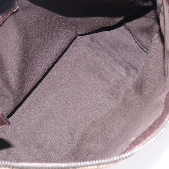 GUCCI GG Canvas Shoulder Bag Beige Silver 114273 Auth gh243