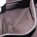 GUCCI GG Canvas Shoulder Bag Beige Silver 114273 Auth gh243-21