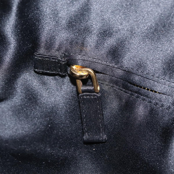 PRADA Chain Shoulder Bag Satin Sequins Yellow Black Auth gh2435V