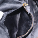 PRADA Chain Shoulder Bag Satin Sequins Yellow Black Auth gh2435V-22