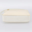 GUCCI Bamboo Hand Bag Nylon 2way White Silver 000 2040 0538 Auth gh2437-11