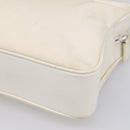 GUCCI Bamboo Hand Bag Nylon 2way White Silver 000 2040 0538 Auth gh2437-14