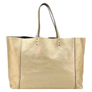 Bottega Veneta Intretti Mirage Tote Bag Leather Gold Auth gh2439-3