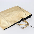 Bottega Veneta Intretti Mirage Tote Bag Leather Gold Auth gh2439-6