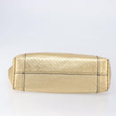 Bottega Veneta Intretti Mirage Tote Bag Leather Gold Auth gh2439-9