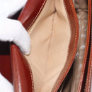 Bally Shoulder Bag Leather Brown Gold Auth gh2448-27