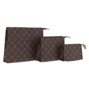 LOUIS VUITTON Monogram Trio Posh Toilette Clutch Bag M47195 LV Auth gh2459SAM-1