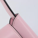 Salvatore Ferragamo Gancini Mini Hand Bag Leather Pink Auth gh2461V-17