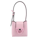 Salvatore Ferragamo Gancini Mini Hand Bag Leather Pink Auth gh2461V-2