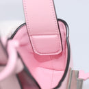 Salvatore Ferragamo Gancini Mini Hand Bag Leather Pink Auth gh2461V-22