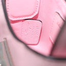 Salvatore Ferragamo Gancini Mini Hand Bag Leather Pink Auth gh2461V-24