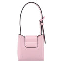 Salvatore Ferragamo Gancini Mini Hand Bag Leather Pink Auth gh2461V-3
